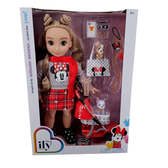 Jakks Pacific Other - NEW Disney ily 4EVER Minnie Mouse Inspired 18 inch Doll Puppy Stroller 23450